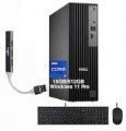 Dell - Upgraded - Pro Slim QCS1250 Mini Desktop (Intel i5-14500,16GB DDR5,1TB PCIe SSD,Intel UHD 770,,Win 11 Pro) w/USB Hub - Black