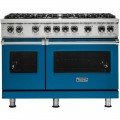Viking Professional 5 Series Freestanding Double Oven Gas Convection Range - Alluvial Blue