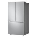 LG - 25.1 Cu. Ft. French Door Counter-Depth MAX Smart Refrigerator with Zero Clearance Hinge System - Stainless Steel