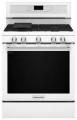 KitchenAid - 5.8 Cu. Ft. Self-Cleaning Freestanding Gas True Convection Range with Even-Heat - White