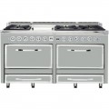 Viking - Tuscany 7.6 Cu. Ft. Freestanding Dual Fuel Convection Range - Arctic Gray
