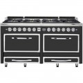 Viking - Tuscany 7.6 Cu. Ft. Freestanding Dual Fuel Convection Range - Color Cast Black
