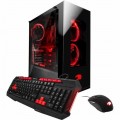iBUYPOWER - Desktop - AMD Ryzen 7 1700 - 16GB Memory - AMD Radeon RX 570 - 120GB Solid State Drive + 1TB Hard Drive - Black/Red