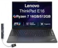 Lenovo - Upgraded - ThinkPad E16 Laptop 16.0 WUXGA Display (Ryzen 7 250, 32GB, 2TB SSD, Win 11 Pro) w/Dockztorm Wireless Mouse