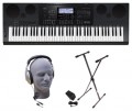 Casio - Portable Keyboard with 76 Touch-Sensitive Keys - Black