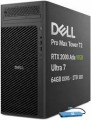 Dell - Upgraded - Pro Max Tower T2 FCT2250 Workstation Desktop - NVIDIA RTX 2000 Ada 16GB - Intel Ultra 7 265 - 16GB RAM - 512GB SSD - Black