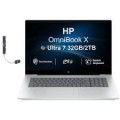 HP - Upgraded - OmniBook X Laptop 17.3 FHD Display (Ultra 7-256V, 16GB, 512GB SSD, Win 11 Pro) w/Dockztorm Wireless Mouse - Glacier Silver