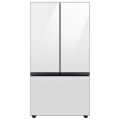 Samsung - Bespoke 30 cu. ft 3-Door French Door Refrigerator with AutoFill Water Pitcher - White glass
