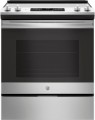 GE - 5.3 Cu. Ft. Slide-In Electric Range - Stainless Steel