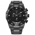 Citizen - CZ Smart 44mm Gray IP Stainless Steel Hybrid Heart Rate Smartwatch with Gray IP Stainless Steel Bracelet - Gray