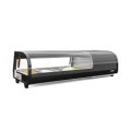 Koolmore - 46 in. Glass Sushi Countertop Display Refrigerator with 4 Stainless Steel Trays (KM-SR46-BK) - Black