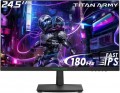 Titan-army - P2510G 24.5” Gaming Monitor, IPS 1ms GTG 180Hz 1920×1080 FHD FreeSync 99% sRGB with HDR10 (DisplayPort, HDMI) - Black