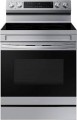 Samsung - 6.3 cu. ft. Freestanding Electric Range with WiFi, No-Preheat Air Fry & Convection - Stainless Steel