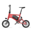 Glarewheels - X5 Electric Bike Urban Fashion Foldable w/18 mile Max Operating Range & 15mph Max Speed - red