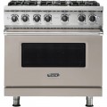 Viking - Professional 5 Series 5.1 Cu. Ft. Freestanding Gas Convection Range - Pacific Gray
