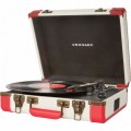 Crosley - Executive Portable USB Turntable - White/Red