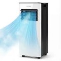 Costway - 8000 BTU AC Cools Room up to 350 Sq.Ft. 3-in-1 Air Cooler with Fan, Dehumidifier - White,Black