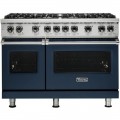 Viking  Professional 5 Series Freestanding Double Oven Gas Convection Range - Slate Blue