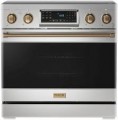 Gordon Ramsay Series by Thor Kitchen 6.0 Cu. Ft Freestanding Electric Range with Bronze Hardware - Stainless Steel