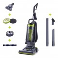 Black+Decker - Corded Bagless Upright Vacuum with HEPA Filter - TITANIUM GRAY/ LIME GREEN