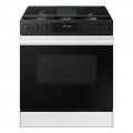 Samsung - OPEN BOX Bespoke 6.0 Cu. Ft. Slide-In Gas Range with Air Fry - White Glass