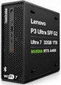 Lenovo - Upgraded - ThinkStation P3 Ultra SFF Gen 2 Workstation Tower Desktop - Intel Core Ultra 7 265 - RTX A400 - 32GB RAM - 2TB SSD - Black