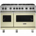 Viking Professional 5 Series Freestanding Double Oven Gas Convection Range - Vanilla Cream