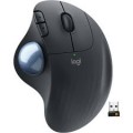 Logitech - ERGO M575 Wireless Trackball Mouse with Ergonomic Design - Wireless - Black