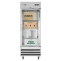 Koolmore  - 29 in. One-Door Reach-In Refrigerator - 21 Cu Ft. RIR-1D-GD - Stainless Steel