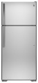 GE - 15.5 Cu. Ft. Frost-Free Top-Freezer Refrigerator - Stainless Steel