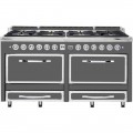 Viking - Tuscany 7.6 Cu. Ft. Freestanding Dual Fuel Convection Range  Damascus Gray