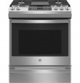 GE - 5.6 Cu. Ft. Slide-In Gas Convection Range with Self-Steam Cleaning, Built-In Wi-Fi, and No-Preheat Air Fry - Stainless Steel