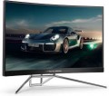 AOC - Porsche Design AGON 27” LED Curved QHD FreeSync Premium Pro Monitor - Black