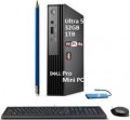 Dell - Upgraded - Pro Micro Desktop - MFF - Intel Core Ultra 5 - 32GB RAM - 2TB SSD - Wi-Fi 6E - Keyboard - Mouse - Windows 11Pro - Black