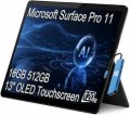 Microsoft - Upgraded - Surface Pro 11 - Copilot+ PC - 13” OLED 120Hz Touchscreen Tablet Laptop - Snapdragon X Elite - 16GB Memory - 512GB SSD - Black