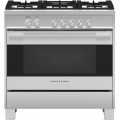 Fisher & Paykel - 4.9 Cu. Ft. Freestanding Gas Convection Range - Brushed Stainless Steel