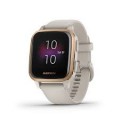Garmin USA - Venu® Sq Music Edition 20mm GPS smartwatch with music and all-day health monitoring - Light Sand