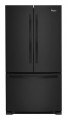 Whirlpool - 25.2 Cu. Ft. French Door Refrigerator - Black