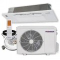Pioneer - Quantum Ultra 12,000 BTU 1 Ton 22 SEER Single-Way Ceiling Cassette Mini Split Air Conditioner with Heat Pump 230-Volt - White