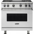 Viking - 5.1 Cu. Ft. Freestanding LP Gas Convection Range Stainless Steel