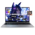NIMO - 15.6 Gaming Laptop AMD Ryzen 5 6600H 6-Cores 32GB DDR5 RAM 512GB SSD 4.5GHz - Silver