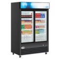 Koolmore - 53 in. Two-Door Merchandiser Refrigerator - 45 Cu Ft. MDR-2D-GSLD - Black