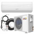 Costway - 24000BTU Mini AC Split-System, 18.5 SEER2 Ductless Air Conditioner w/Pre-Charged Condenser - White