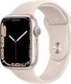 Refurbished Apple Watch Series 7 (GPS) 45mm Starlight Aluminum Case with Starlight Sport Band - Starlight