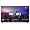 Philips - 55” Class 6000 Series LED 4K UHD Smart Roku TV