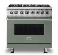 Viking - 36-Inch Dual Fuel Freestanding Range - Eucalyptus