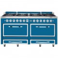 Viking - Tuscany 7.6 Cu. Ft. Freestanding Dual Fuel Convection Range - Color Alluvial Blue