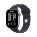 Apple Watch Series 12 (GPS) 42mm Aluminum Case with Navy Blue Sport Band - M/L - Space Gray - (2026)