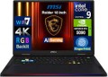 MSI - Raider Laptop 18 4K (Intel Ultra 9- 285HX, 64GB DDR5, 4TB PCIe SSD, NVIDIA GeForce RTX 5090, Win 11 Pro) - Core Black