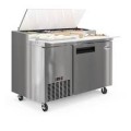 Koolmore - 50 in. One Door Commercial Pizza Prep Refrigerator in Stainless-Steel (KM-RPPS-1DSS) - Stainless Steel